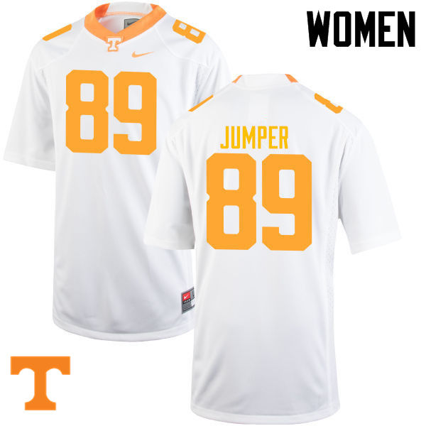 Women #89 Will Jumper Tennessee Volunteers College Football Jerseys-White